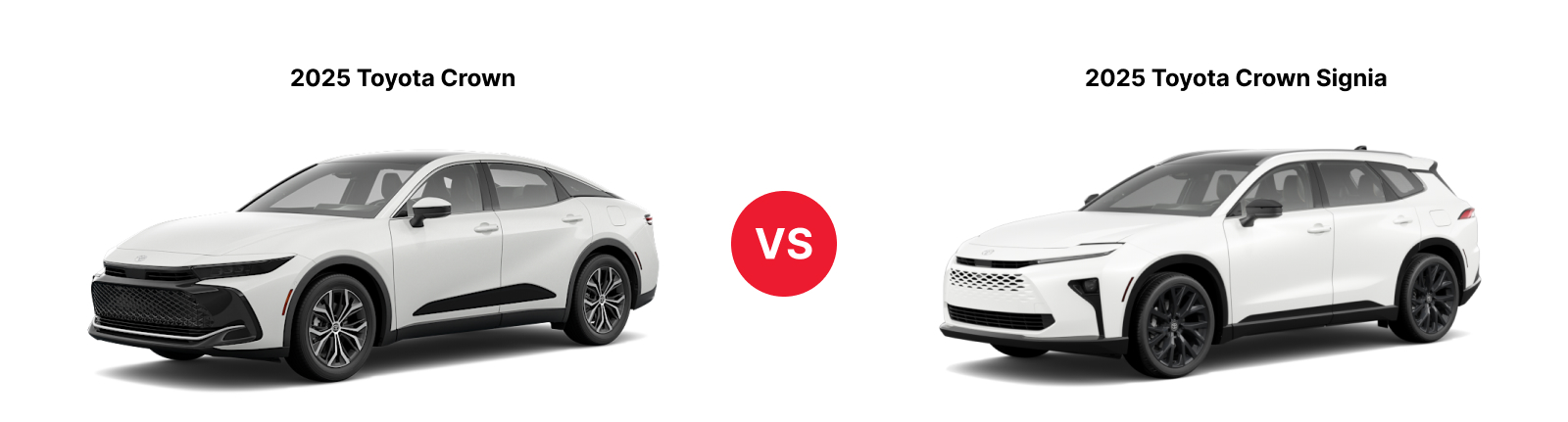 2025 Toyota Crown vs 2025 Toyota Crown Signia