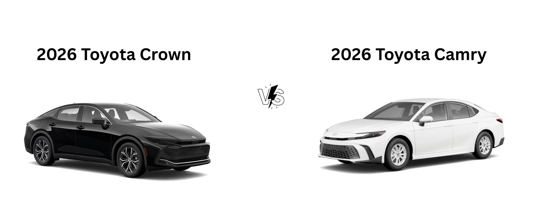 2026 Toyota Crown Vs 2026 Toyota Camry