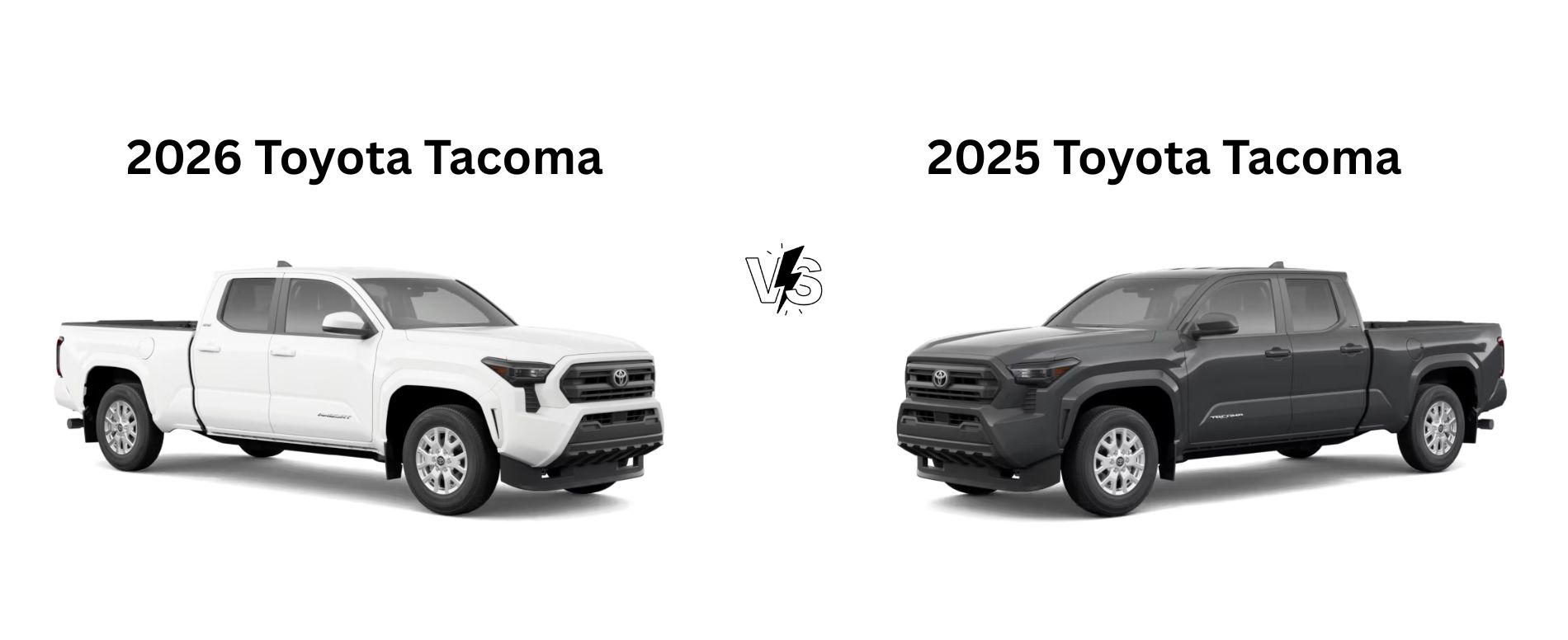 Compare the 2026 Toyota Tacoma vs 2025 Toyota Tacoma